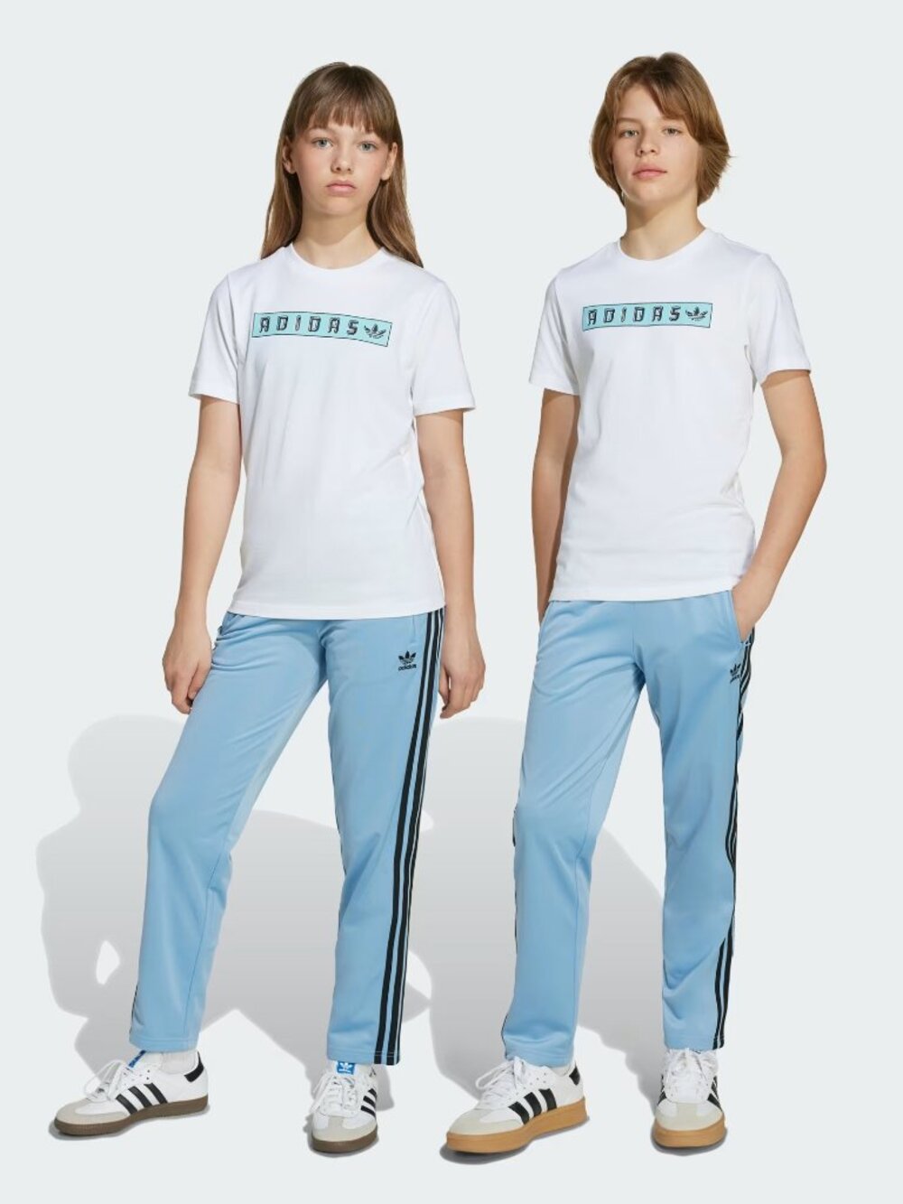 Adidas Ash Blue Adicolor Firebird Pants (Youth XL fits like Women's Small)